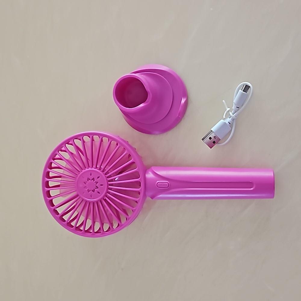 3-speed Portable Handheld Fan with cellphone stand